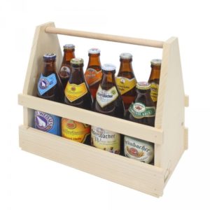 Achterträger aus Holz für Bierflaschen